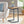 C Shaped End Table With Iron Base And Fir Wood Top