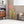Metal Decorative Vase High Distress Metal Center Vase With 3D Triangle Pattern, (Set of 3) Vases For Home Decoration - Gold