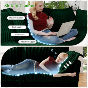 Slipcovered U Shape Sectional Sofa