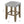 Charnell Tapered Leg Dining Stool with Storage Base