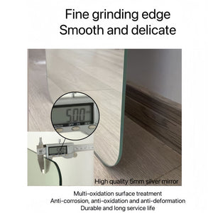 Full Body Round Corner Mirror For Living Room