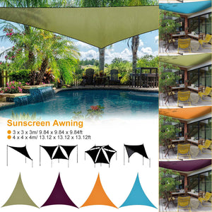 Shade Sail Patio Cover Shade Canopy Camping Sail Awning Sail Sunscreen Shelter Triangle Cover For Kindergarten Playground Outdoor