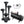 Train Horns Kit, 4 Trumpet Air Horn Kit, 150dB for Pickup Trucks