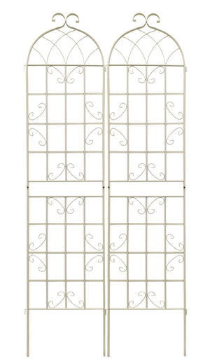 Metal Garden Rustproof Trellis For Climbing Plants Outdoor Flower Support