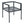 7 Piece Outdoor Dining Set With Table And 6 Chairs - Black / Gray / Teak