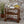 Wood and Aluminum Bar Cart with 2 Shelves, Oak and Silver