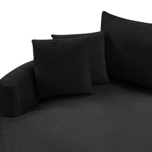 Oversized Double Chaise Lounge Sofa With USB Ports