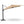 Round Cantilever Patio Umbrella With 360 Rotation & Infinite Tilt Adjustment