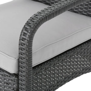 Cordoba KD Wicker 4 Piece Chat Set