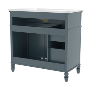 Bathroom Vanity With Sink, Freestanding Cabinet & Drawers