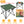 2Pcs Foldable Camping Table Portable Picnic Table Lightweight Travel Desk with 2 Cup Holders/Table Carrying Bag