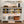 Entryway Table With Sliding Barn Door Storage - White / Oak