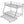 Bunk Bed With Steel Frame And Trundle, 2 Side Ladders