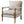 Accent Chair With Turned Legs - Beige