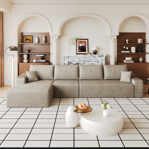135" Cloud Sectional Couch with L-Shape Chaise