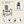 HDPE Bar Height Adirondack Chair with Cup Holder - Gray