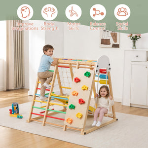 9-in-1 Foldable Kids Climbing Frame & Slide