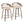 Cassis - Mid Century Modern Fixed Height Counter Stool With Swivel With Round Footrest (Set of 2)