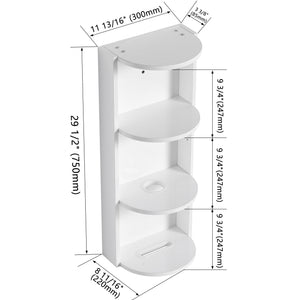 Bathroom Wall Mounted Storage Rack With Floating Design