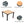 Outdoor Patio Wicker Dining Set With Acacia Wood Top