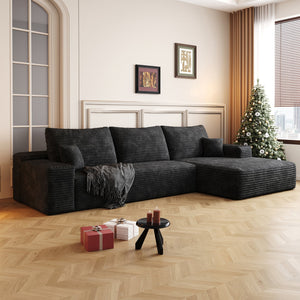 107" Cloud Sectional Couch with L-Shape Chaise