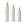 Floor Vases Large Decorative Set of 3 - Antique White & Gold