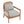Elliston Rattan Backrest Solid Wood Accent Chair with Cushions - Set of 2