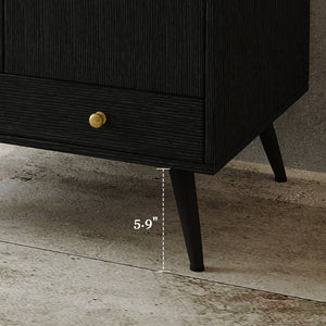 Contemporary Free-standing Bathroom Vanity with Faux Marble Top & Ceramic Sink