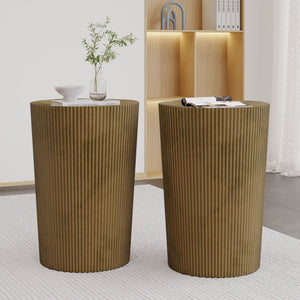 Langseth Iron Sunburst Side Table Set