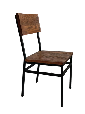 Set of 2 Assembled Commercial-Grade Farmhouse Style Dining Chairs