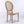 French Style Solid Wood Frame Linen Back Dining Chair Set of 2