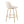 Toriano - Contemporary, Fixed Height Counter Stool With Swivel With Round Footrest (Set of 2)