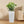 Indoor/Outdoor Modern Faux Rattan Design Square Planter, 22.6 inch White Plastic Large Planter with Automatic Watering System for Home and Garden (White, 22.6 inch - 2 Pack)