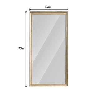 70' x 32' Gold Full Length Floor Mirror with PS Frame