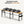 Adjustable Workbench, Side Pegboard, 4 Height Settings, Power Outlet, Storage Box, Wheels Or Leveling Feet - Black