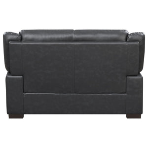 Jacob - Loveseat With Pillow Top Arms Upholstery - Gray