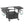 Outdoor Grill Table For Big Egg Style Bbq Metal Grill Cart With 2 Folding Panels Metal - Black
