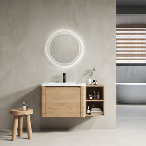40'' Wall-Mounted Bathroom Vanity