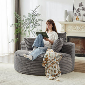 55' Corduroy Sponge Single Sofa