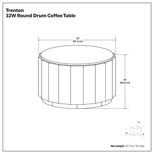 Trenton - Coffee Table - Walnut Brown
