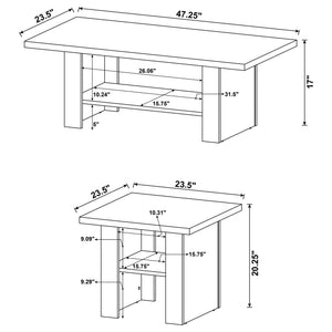 Salton - 3 Piece Coffee Table Set - Black