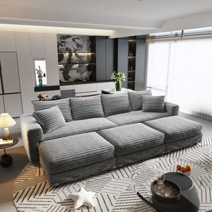 Modern Comfy Upholstered Sofa Cloud Couch & Deep Seat Couches