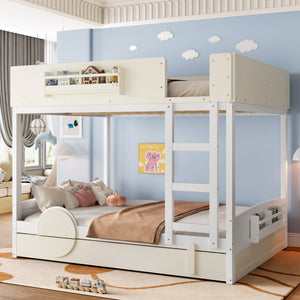 Queen Bunk Bed with Trundle