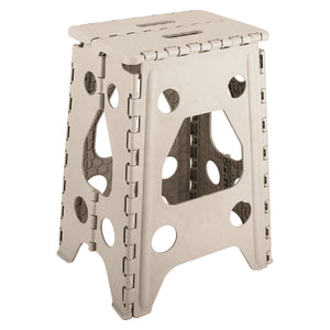 2 Pack 17.91In High Step Stool Folding Stepping Stool Lightweight Plastic Step Stool with Handle Non-slip for Kitchen Bathroom