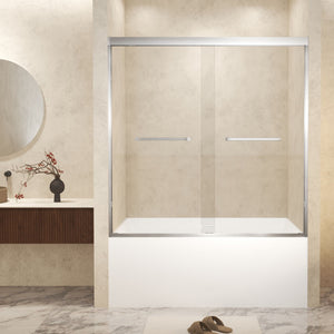 Double Sliding Shower Door With Explosion Proof Film