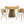 Round Wooden Dining Table + 4 Chairs Set