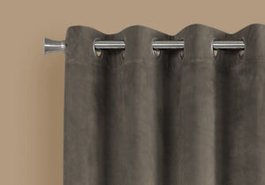 2 Pieces Set Room Darkening Curtain Panels with Grommet - Contemporary Style
