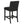 5 Piece Counter Height Dining Set With Table, Tufted Nail Head Chairs - Black