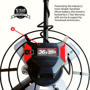 PRE ORDER: 30" Battery-Powered Portable Power Trowel with 18ft Bull Float Handle - TRAPSKI