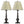 Table Lamps With Cone Shade (Set of 2) - Beige / Brown